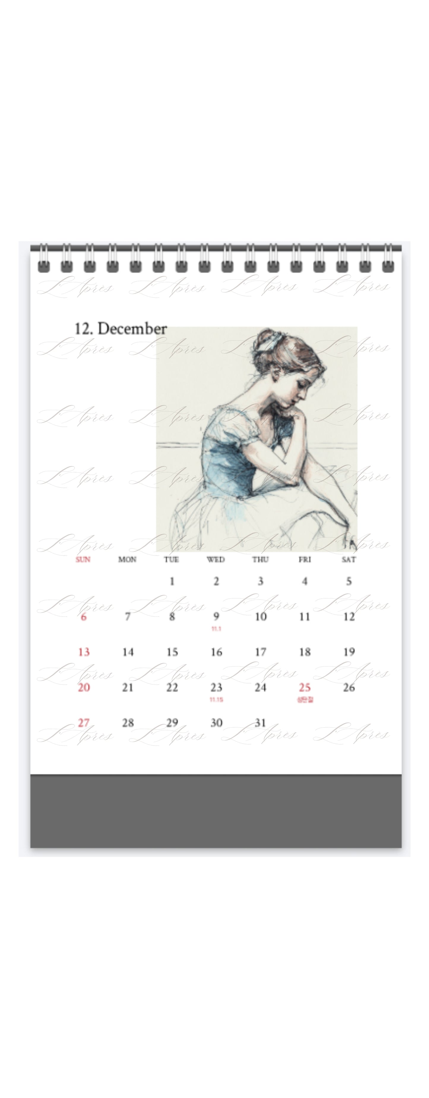 2026 Ballet Calendar (L’Après Ballet Edition 2026) Director Veronica J
