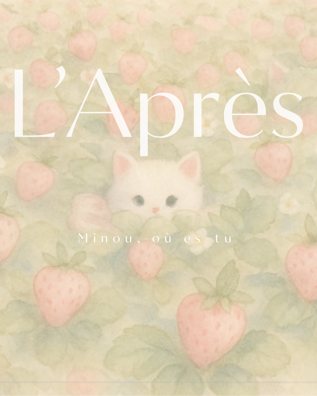 라프레발레 A Cat Among Strawberries ballet card 2 set