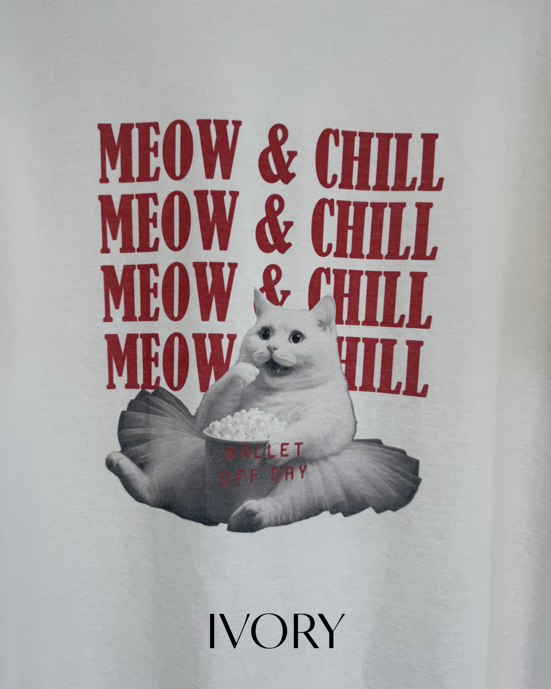 라프레발레 BALLET TOP MEOW&CHILL 발레티셔츠